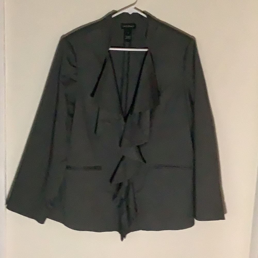 Vintage Lane Bryant Cascade Front Jacket with Belt
